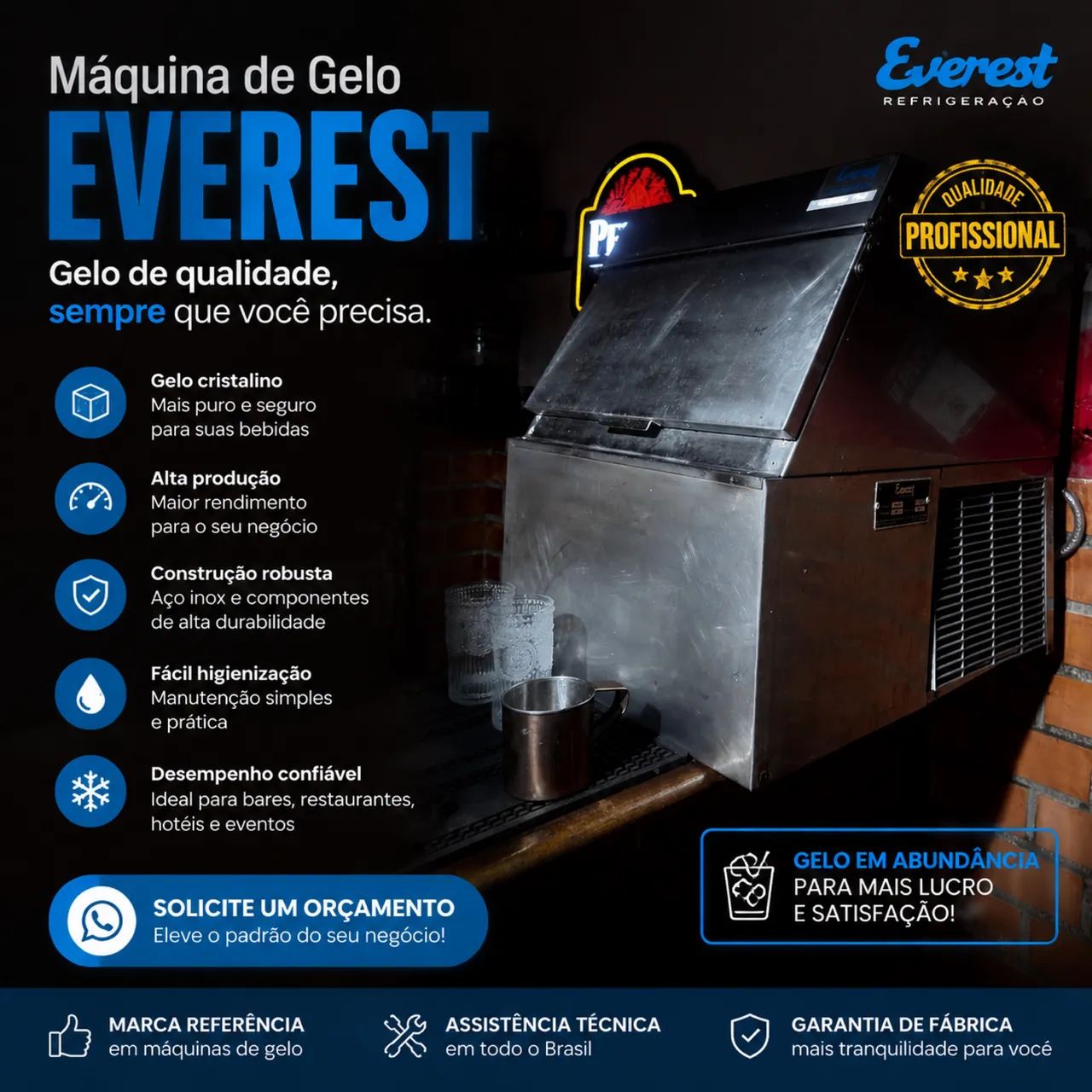 Máquina de gelo Everest 