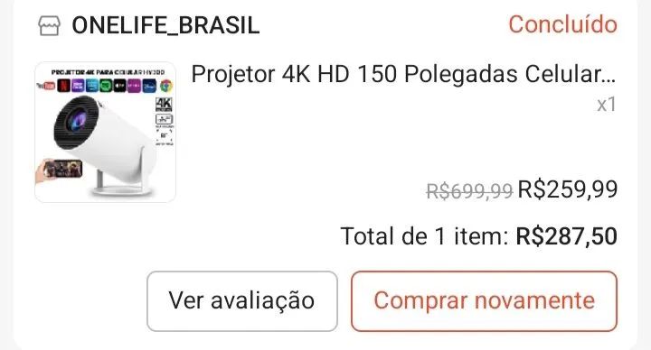 Projetor 4k HD  - Foto 5