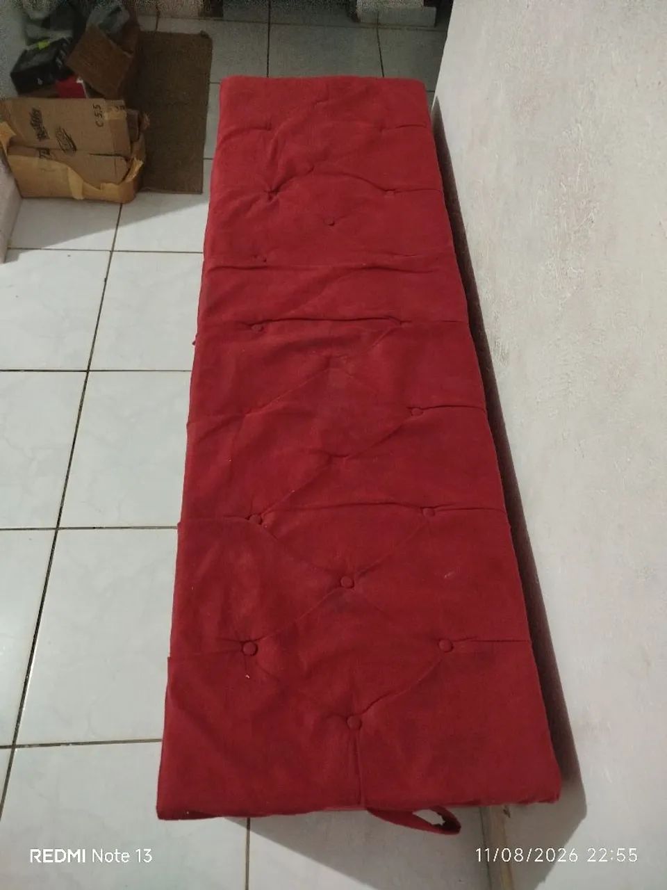 PUFF VERMELHO GRANDE - Foto 4