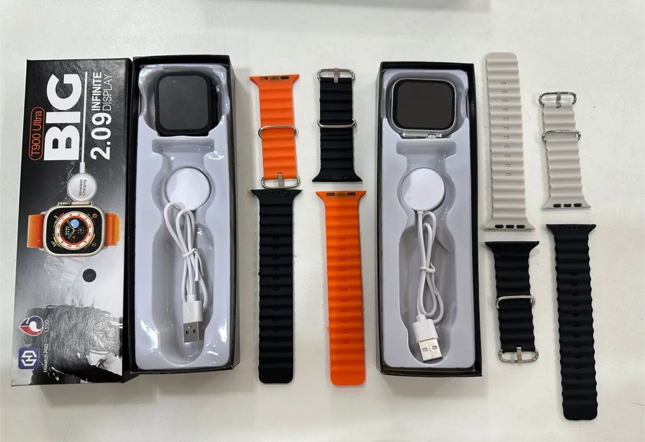 Smartwatch t900 + 2pulseiras. Entrega grátis 