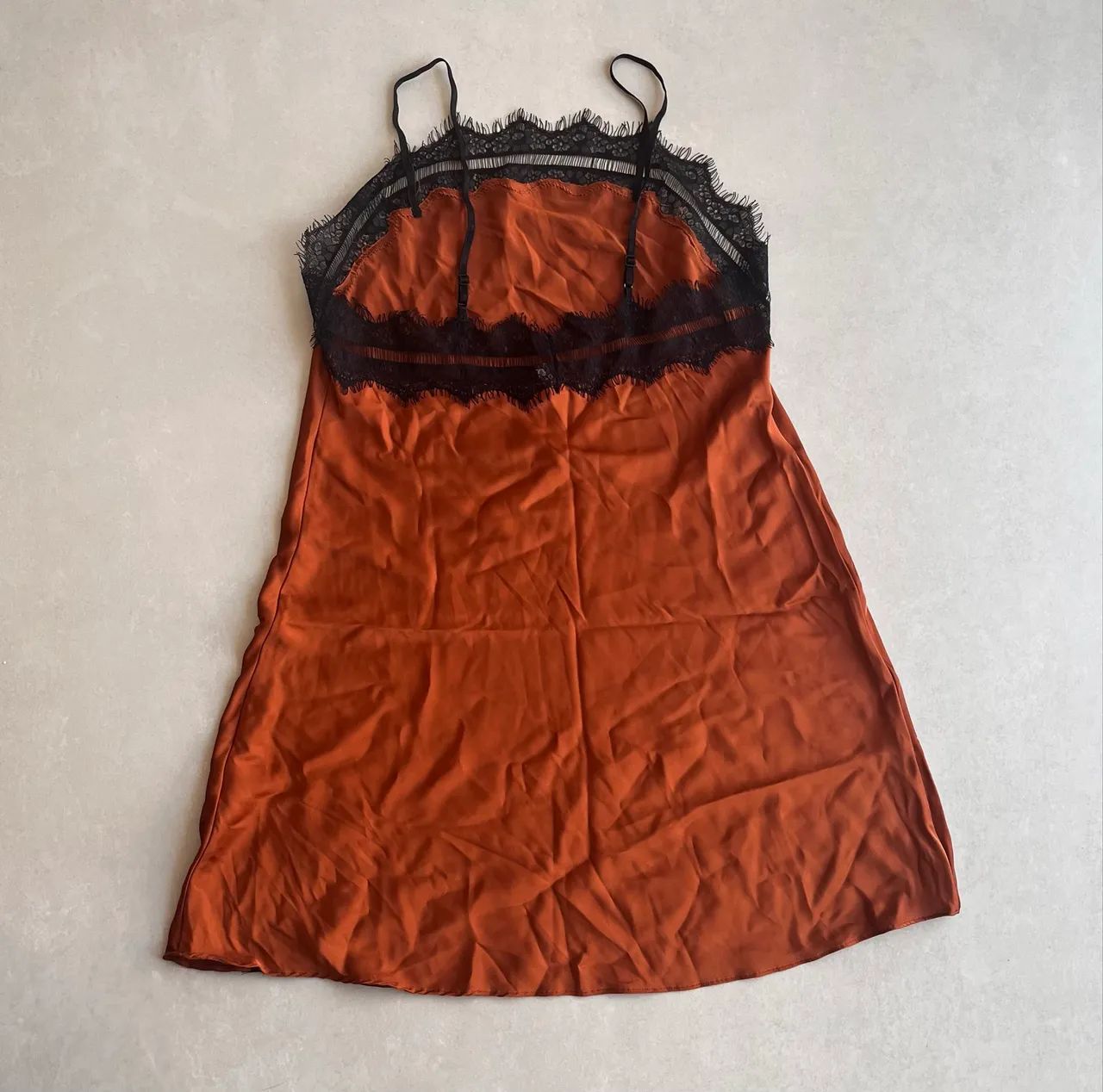 Camisola Jogê  cobre e renda preta / P - Foto 4