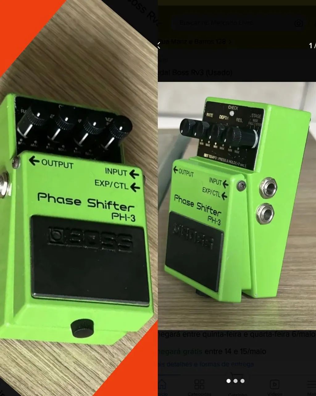 Pedal Phaser 3 Boss Zero na Caixa - Foto 2