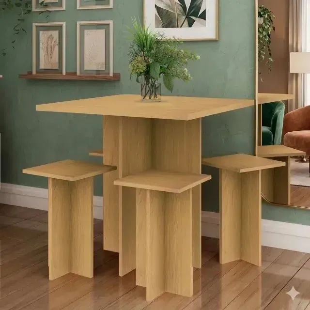 Mesa Dakar Com 4 Banquetas Oferta Especial