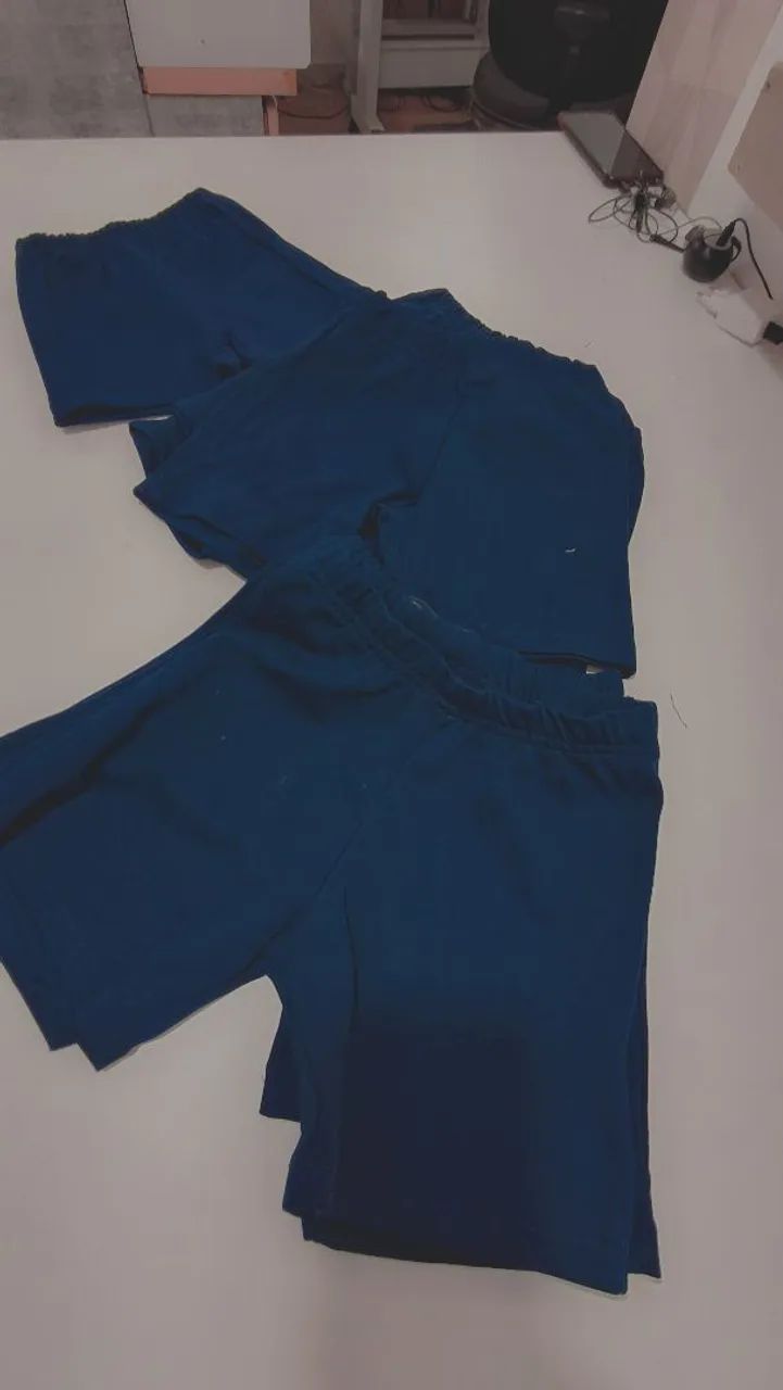 Bermudas uniforme infantil 2 - 4 - 6 anos - Foto 2