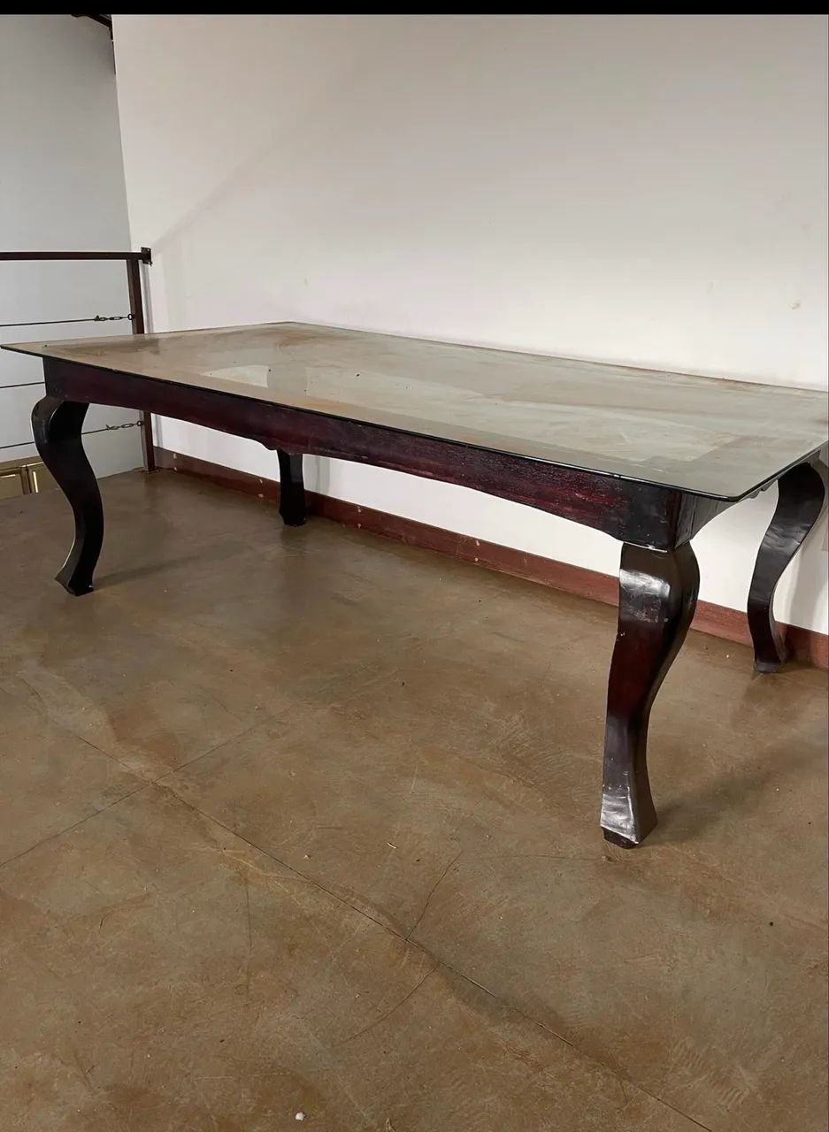 Mesa 8 lugares peroba 
