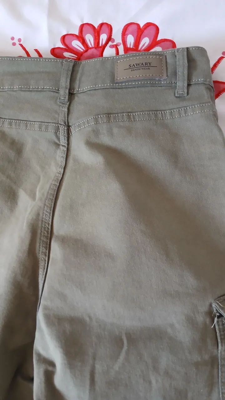 Calça verde militar sawary nova - Foto 3