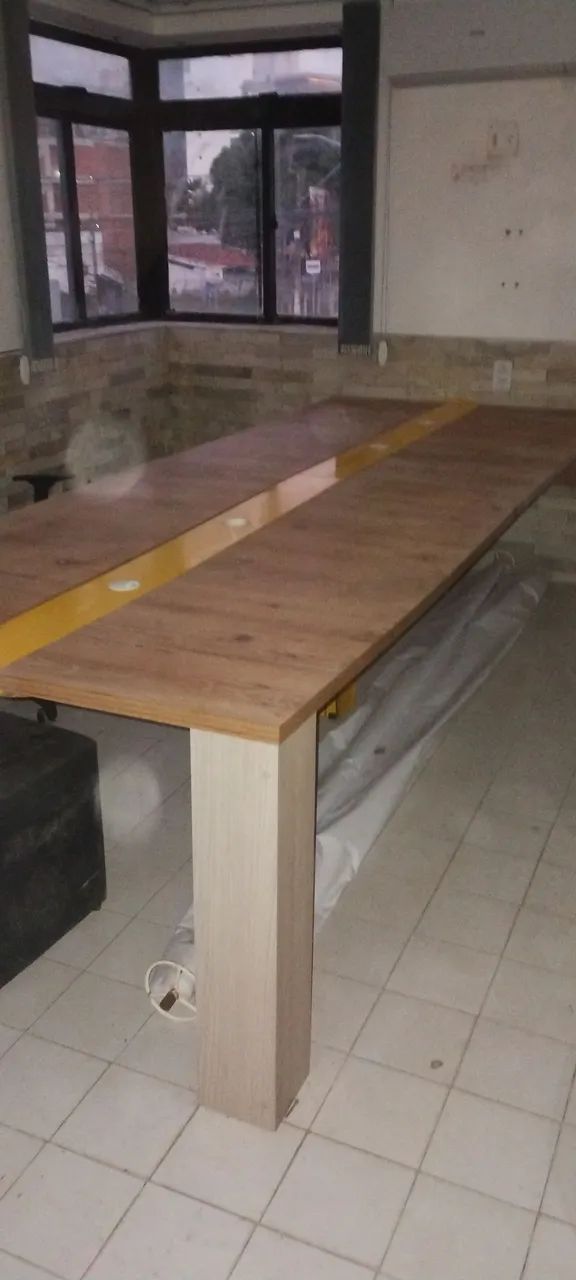 Mesa escritório projetada 3,00m  X 1,20 - Foto 3