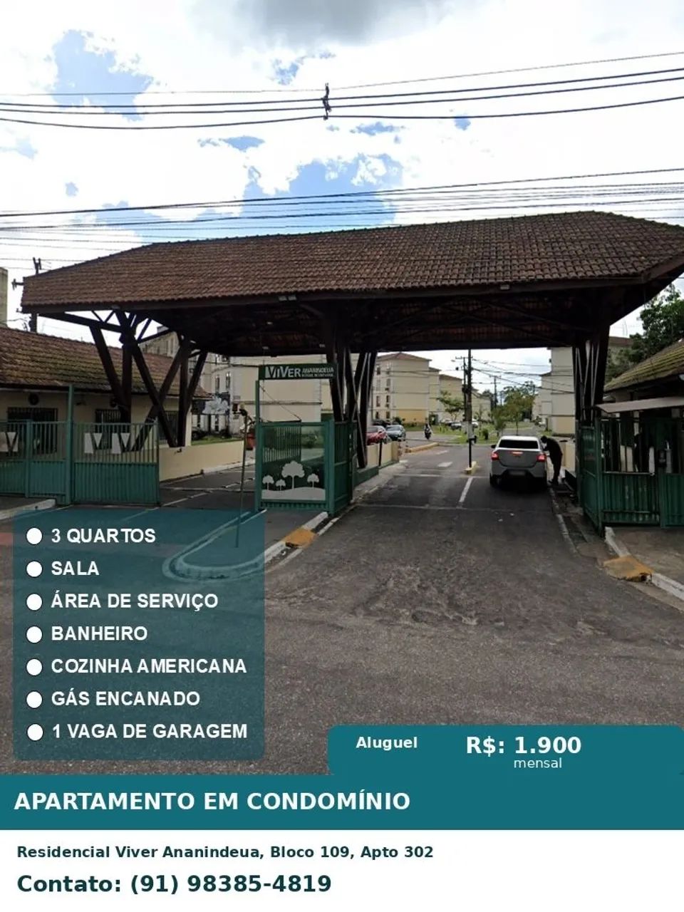 Aluguel no Viver Ananindeua 3/4