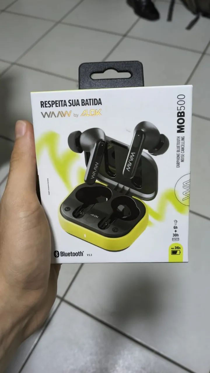 Fone WAAW MOB 500 (Alok) - Bateria de 30h