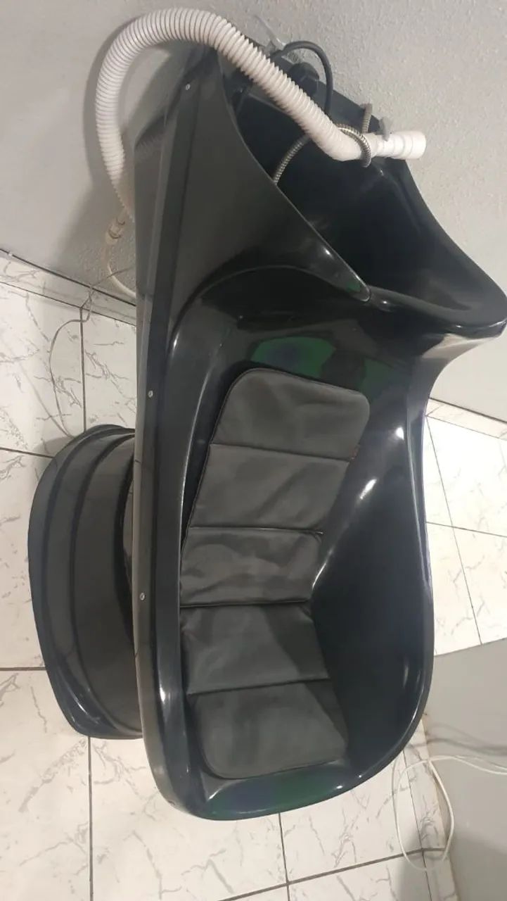 Cadeira de salão que deita e lavatório passo cartão com a taxa do cliente  - Foto 4
