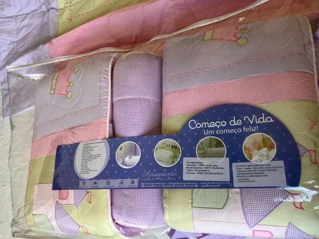 Kit berço americano tema fadas (marca começo de vida). - Foto 5
