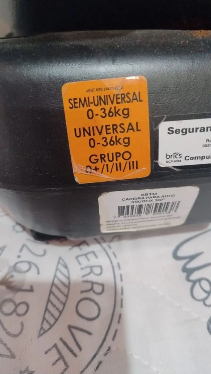 Cadeira de bebê para carro