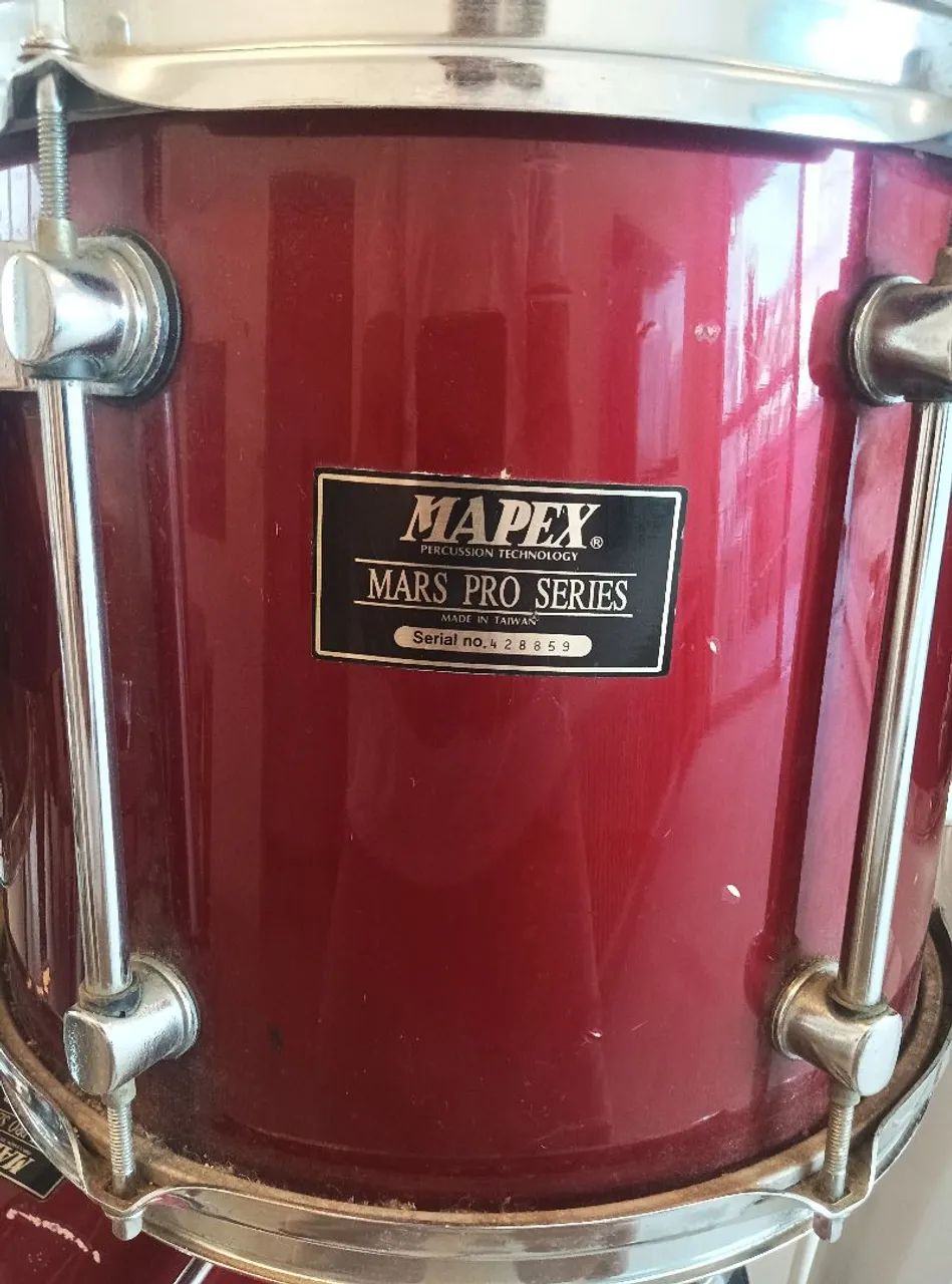 ## Shell pack de bateria Mapex Mars Pro 10,12,13,16,22, top, anos 90, oportunidade única!! - Foto 6