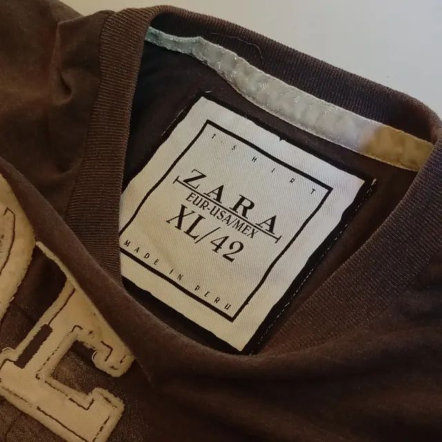 camiseta manga comprida zara - Foto 3