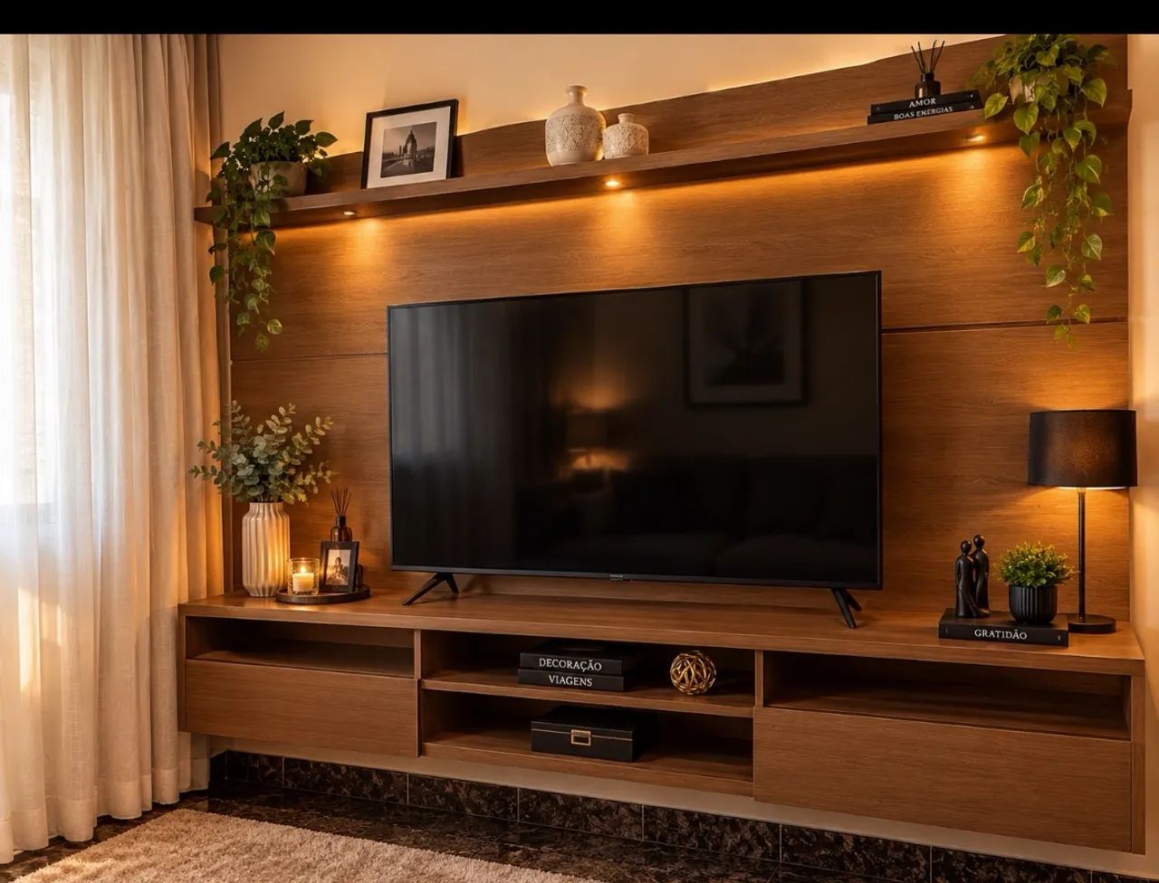 Rack com painel 