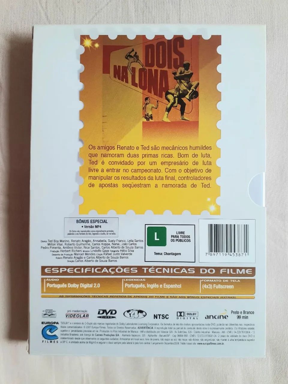 DVD Dois na Lona - Os Trapalhões  - Foto 2
