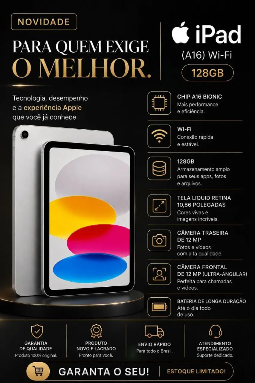 IPAD 11 128 GB LACRADO