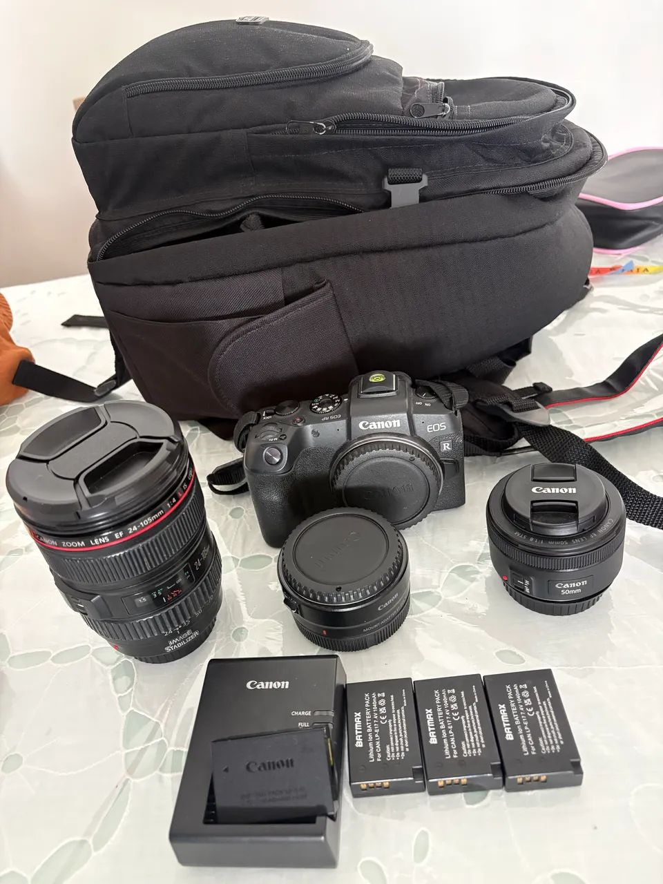 Câmera RP , lente série L 24/105 cânon , 50mm , mochila  - Foto 2