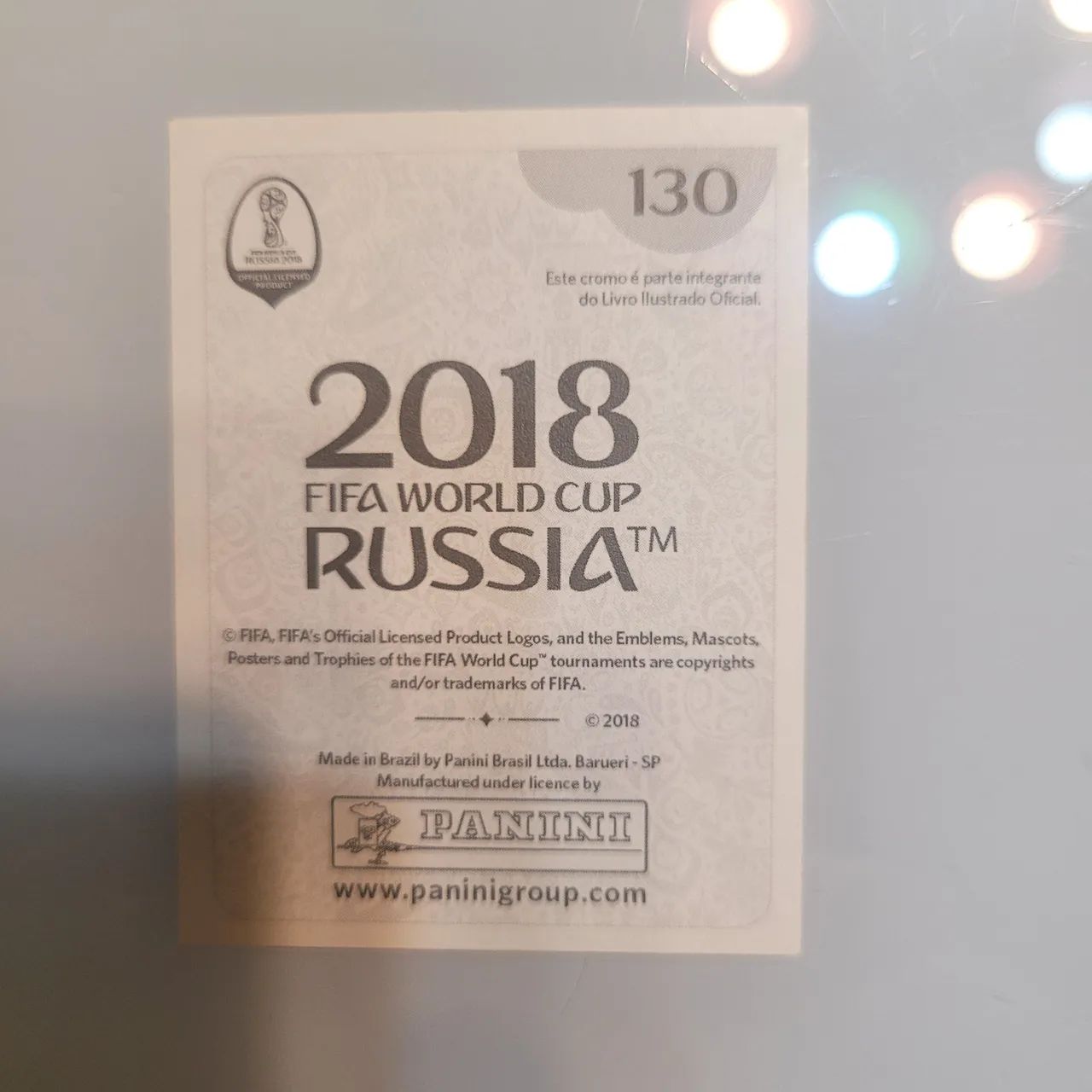 Figurinha Cristiano Ronaldo copa 2018 original  - Foto 2