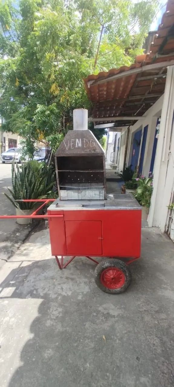 Carrinho de churrasco usado