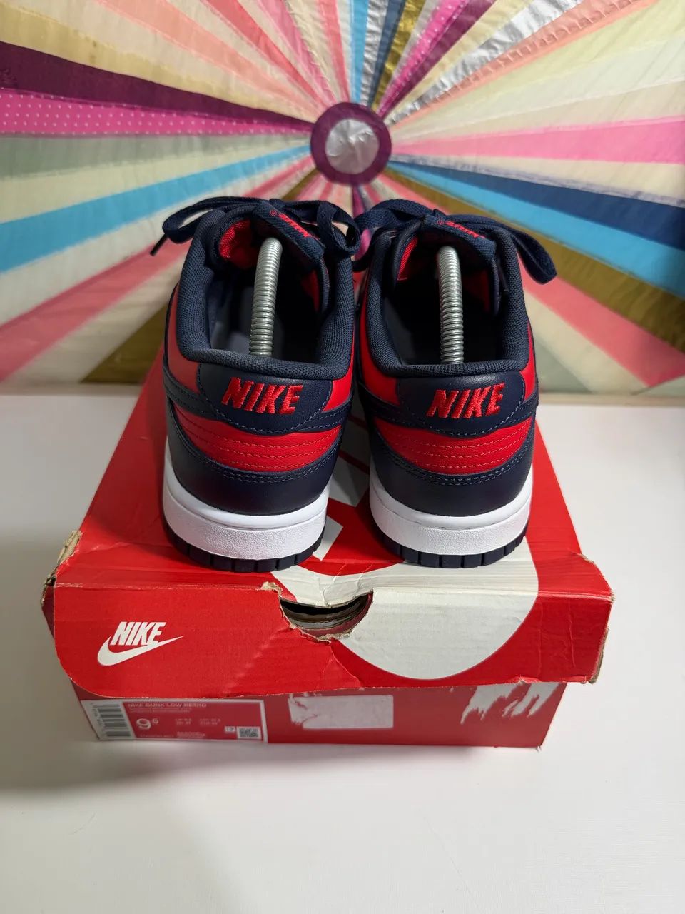 Nike Dunk Low Navy Red - Foto 3