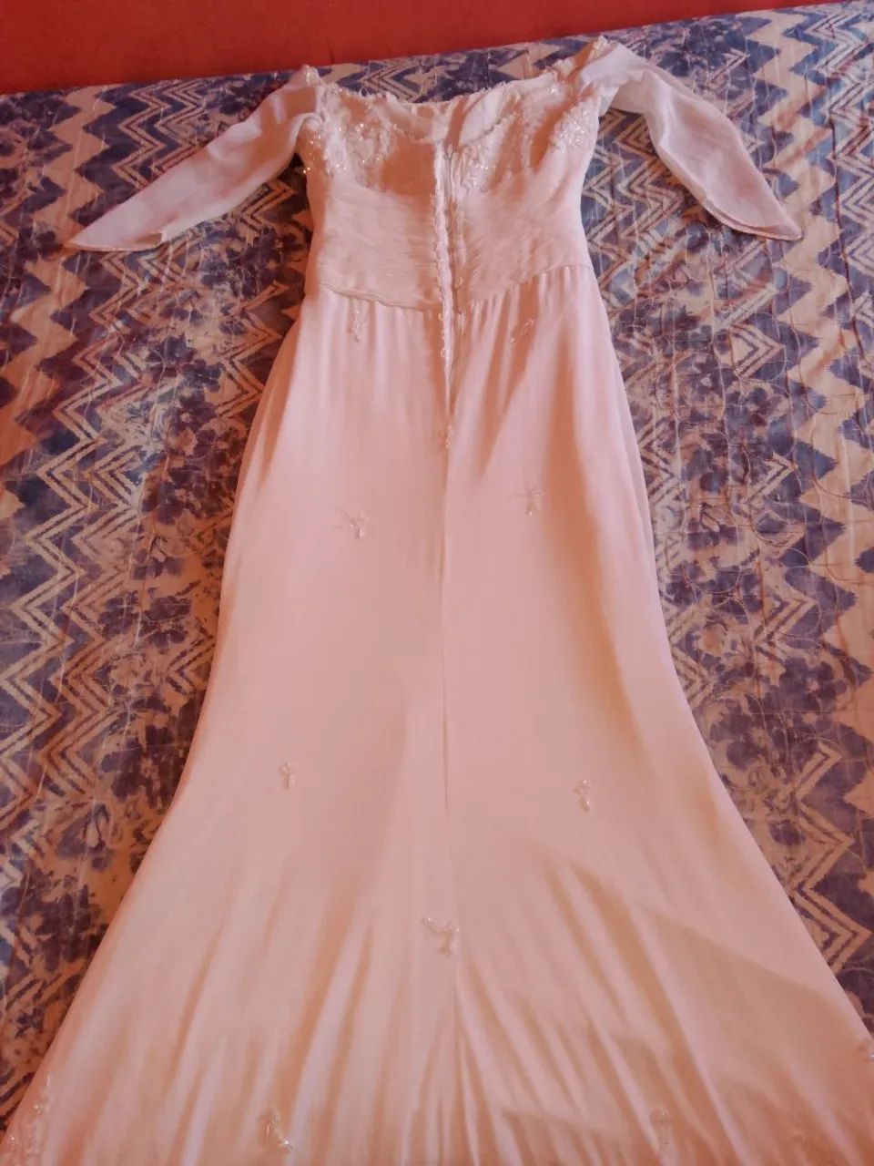 Vestido de noiva com cauda  - Foto 3
