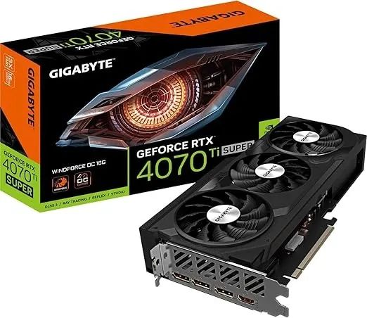 Placa de Vídeo Gigabyte Geforce Nvidia Rtx 4070 Ti Super Windforce Oc 16 Gb