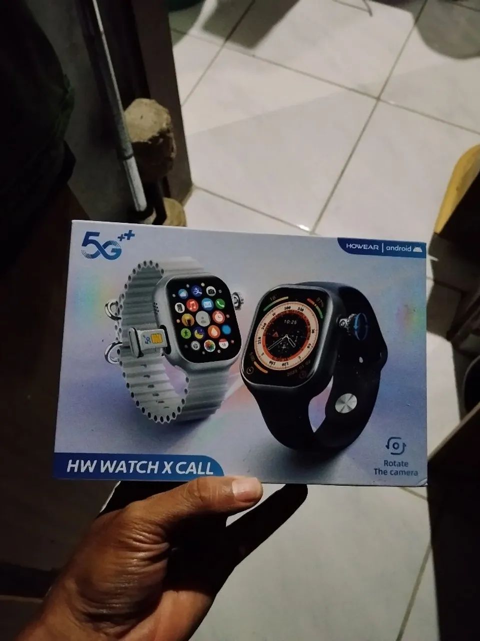 Relógio smartwatch com entrada para chip 