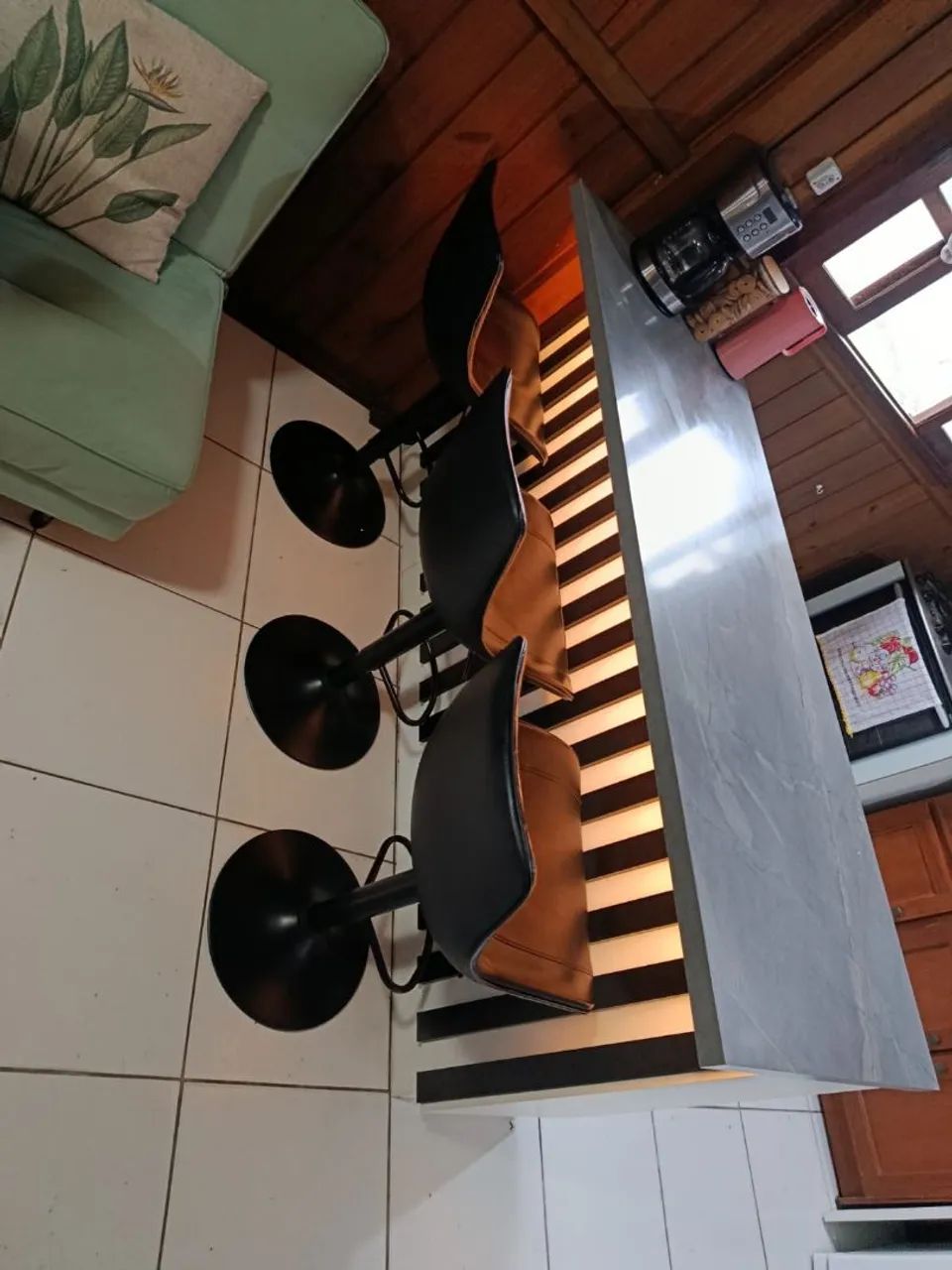 Ilha, ripado com iluminação de LED  - Foto 3