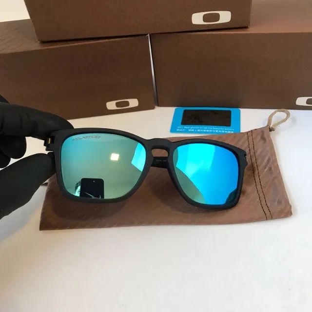 óculos de sol oakley latch squared blue lentes polarizadas - Foto 3