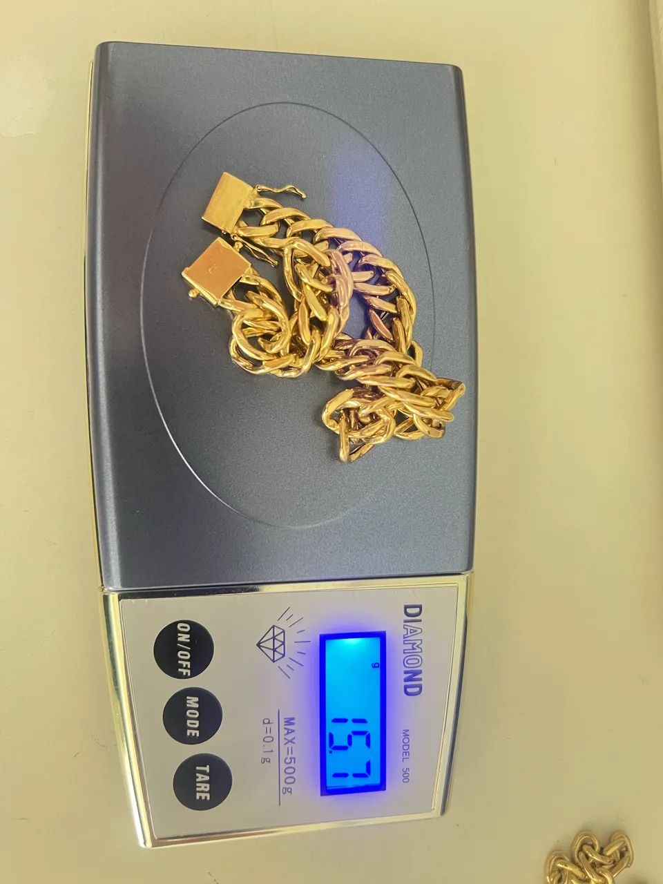 Corrente e pulseira em ouro 18 - Foto 3