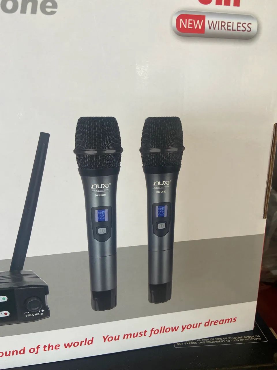 Mic sem fio uhf duplo - Foto 2