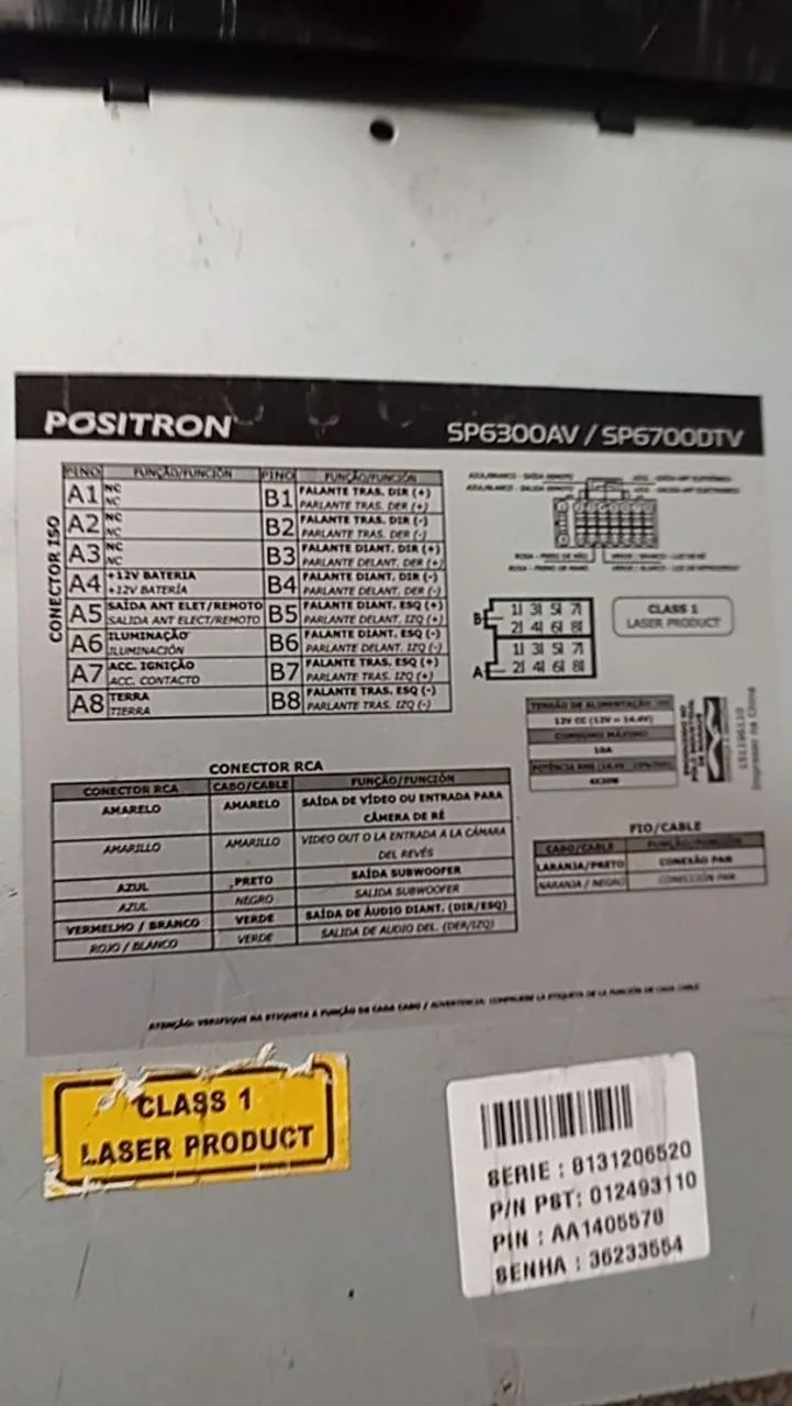 Rádio Pósitron dvd antigo pra arrumar ou peças sp6300av - Foto 2