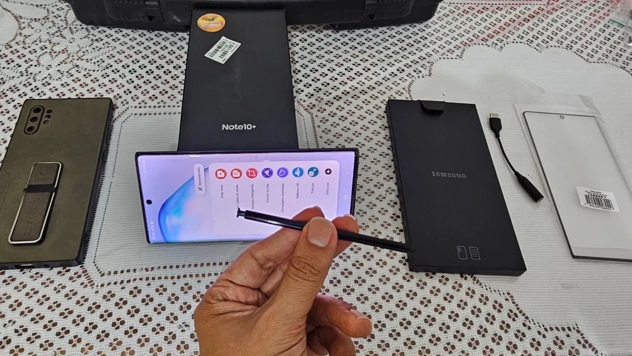 Celular Samsung note 10 Plus 256gb com nota fiscal - Foto 3
