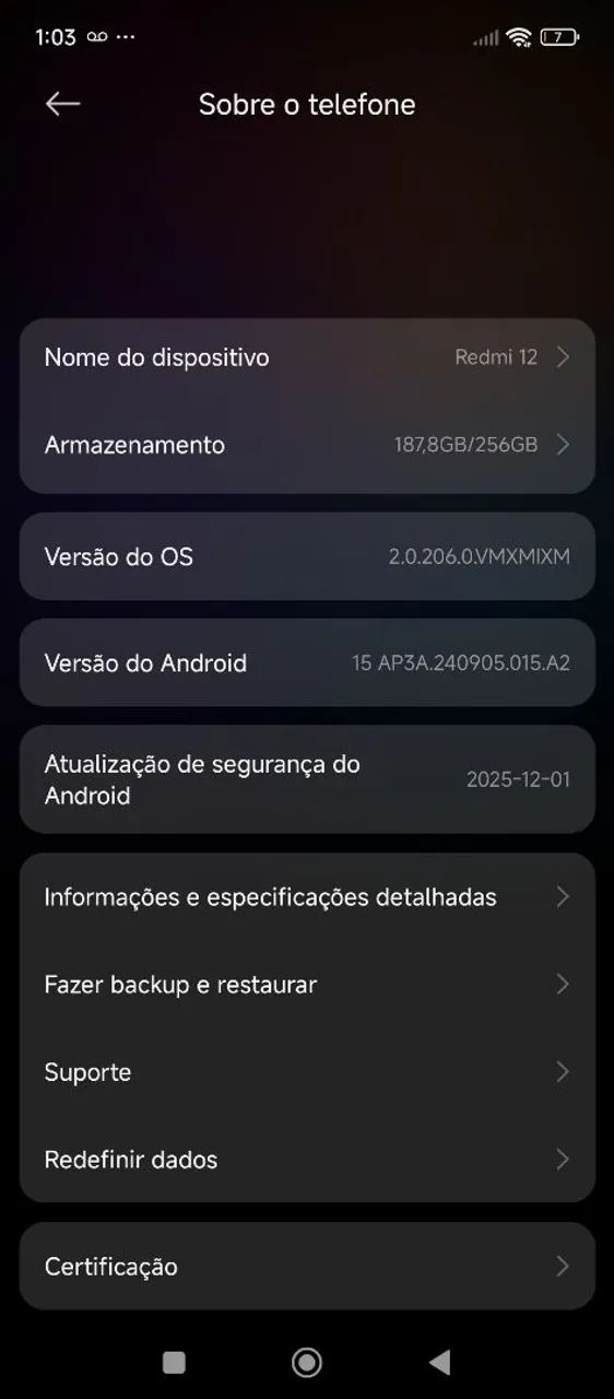 Redmi 12 Azul 256GB - Funcionando perfeitamente  - Foto 2