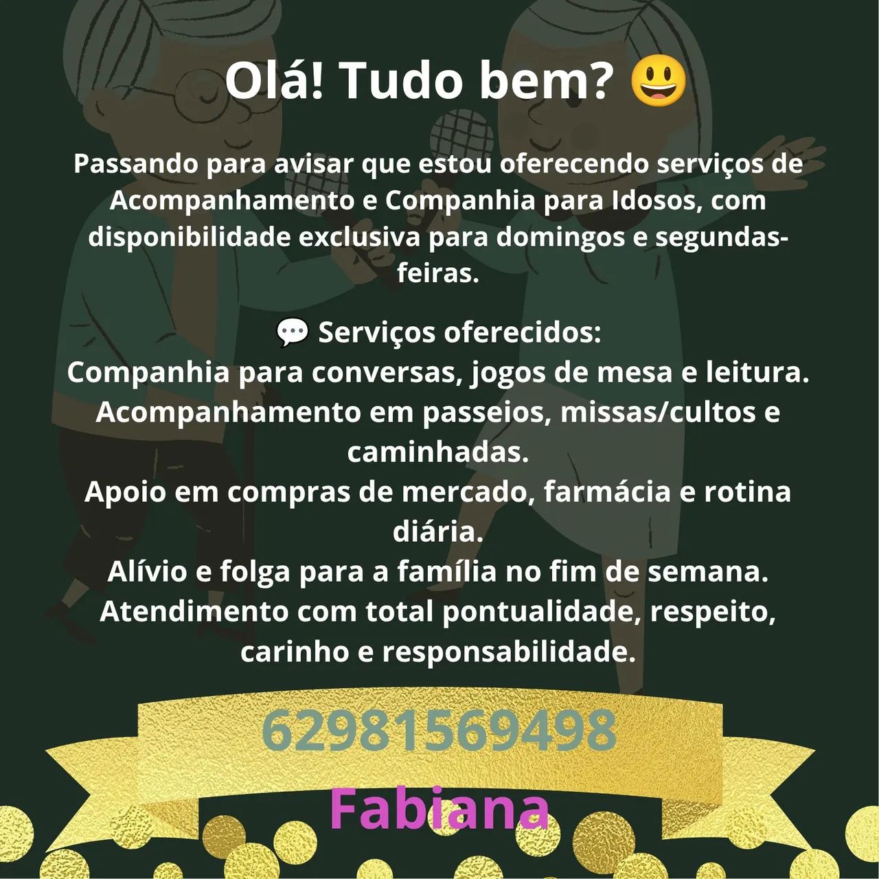 Acompanhanto para idosos 