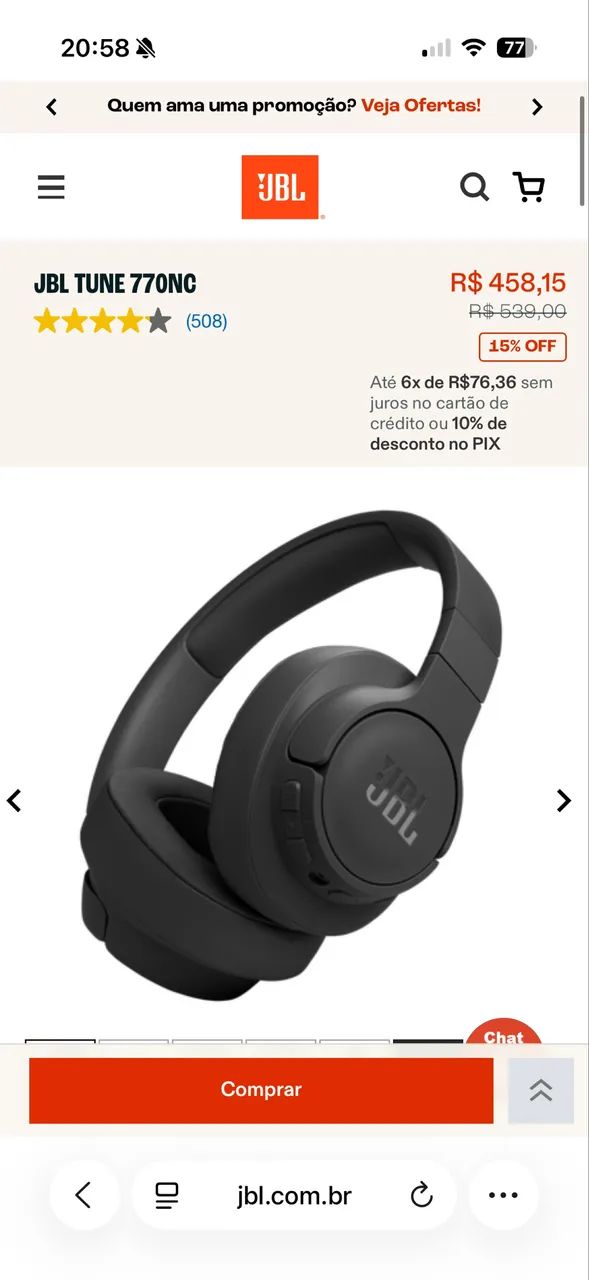 Fone JBL 770NC SEM FIO BLUETOOH NA CAIXA! - Foto 4
