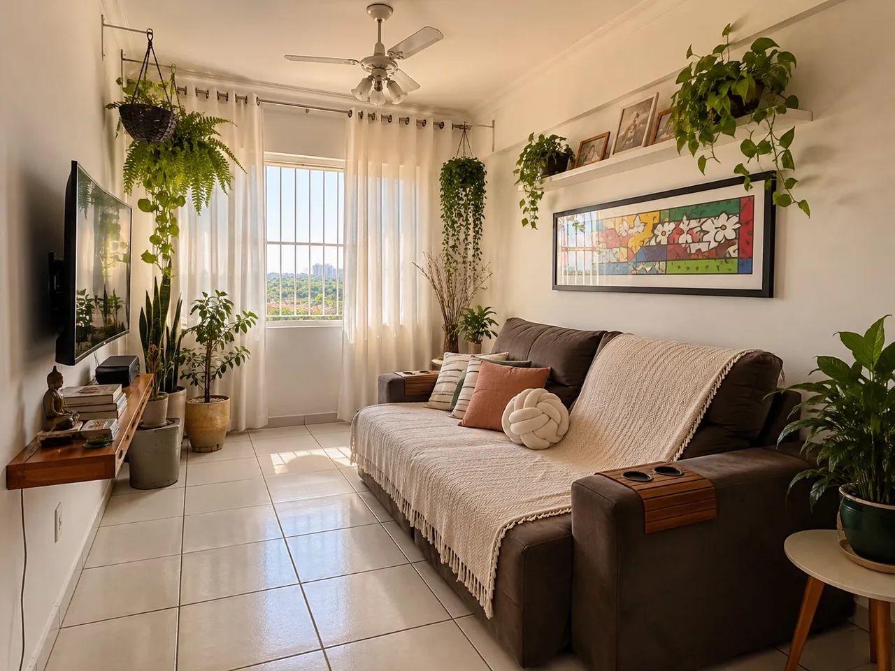 Apartamento mobiliado com 3 quartos e 2 vagas - Ilhas do Sul II