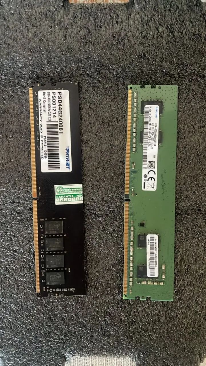 Memória RAM ddr4 2x 4gb 