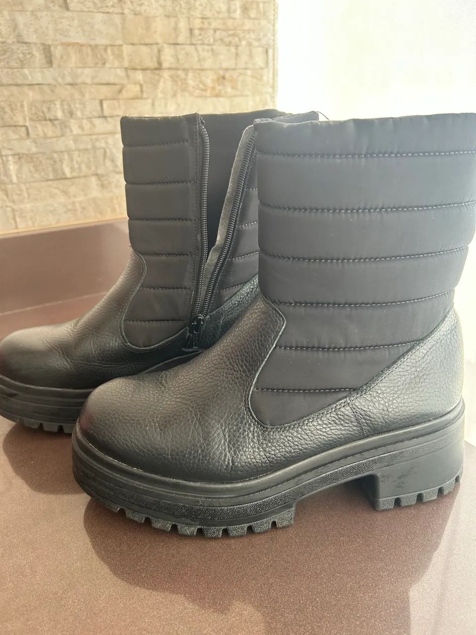 Bota tratorada cano médio Usaflex - Foto 3