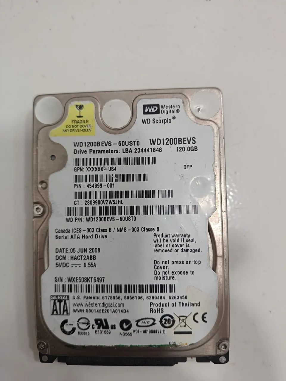 Hd wd 120GB notebook  - Foto 3