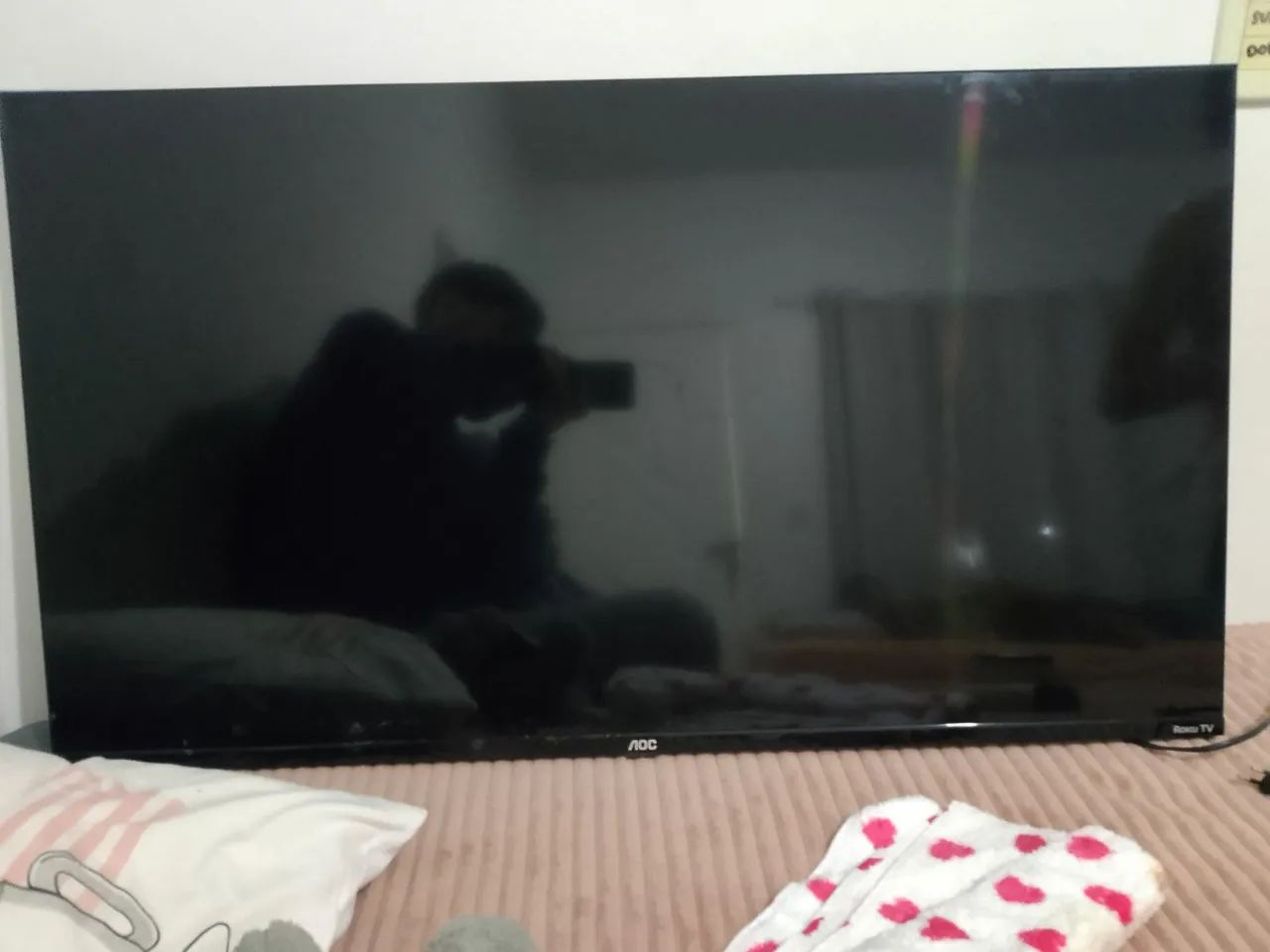 tv AOC 42 retirada de peças 