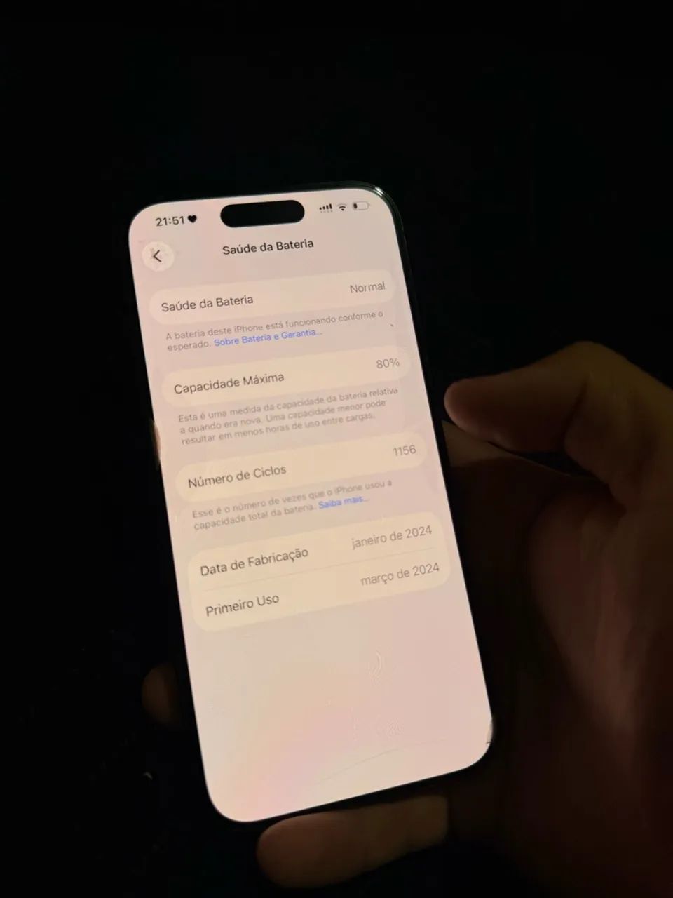 IPHONE 15 PRO 128GB SEM DETALHES  - Foto 5