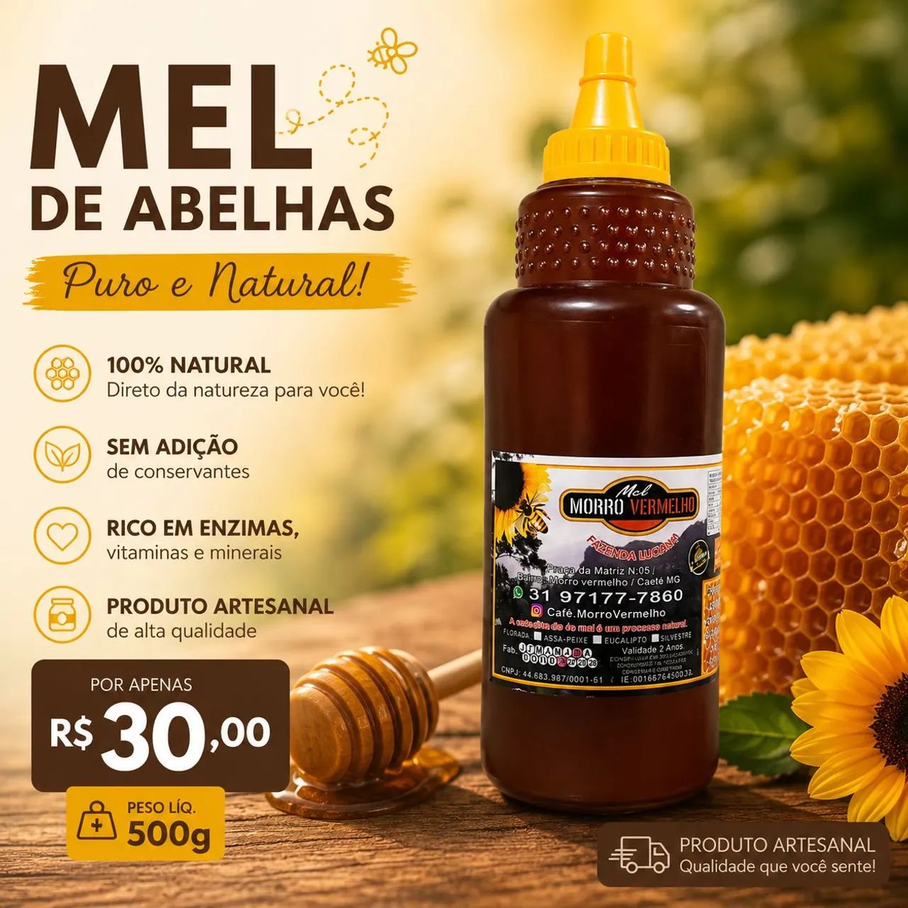 Mel puro e natural e barato - Foto 4