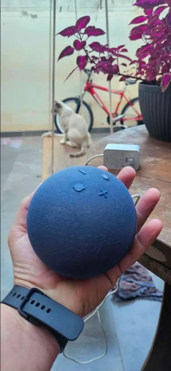 Echo Dot 5ª Geração com Alexa - Azul  | Excelente estado - Foto 5