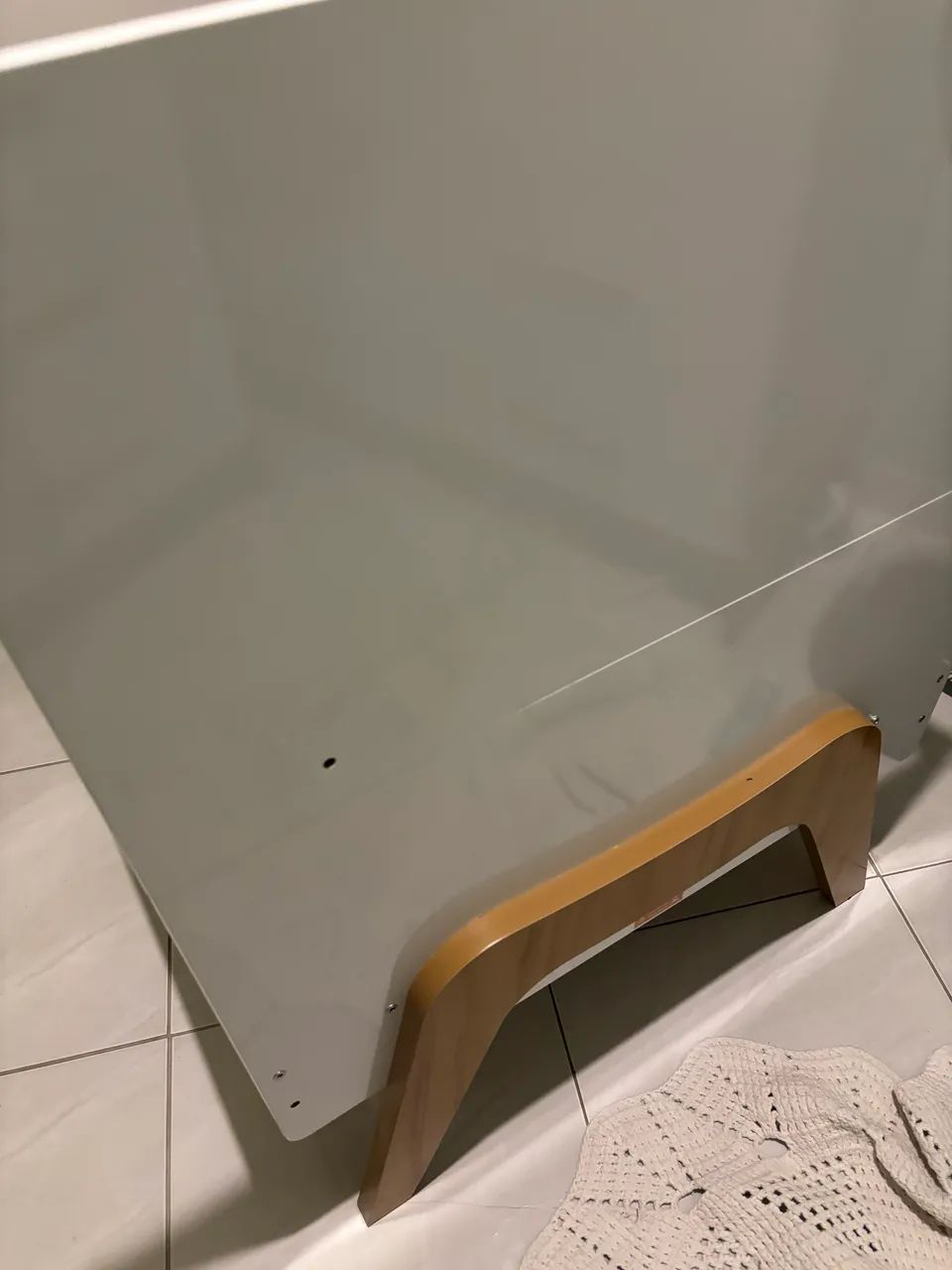 Berço americano 5 em 1 + colchão + travesseiro anti refluxo  - Foto 3