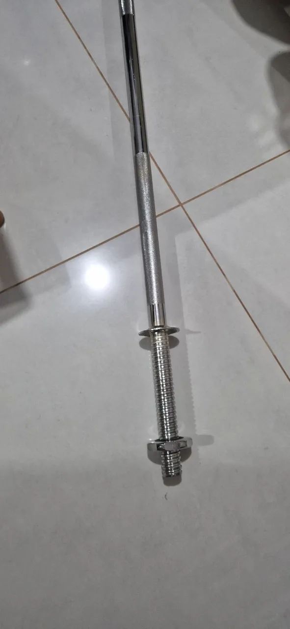 BARRA RETA MACIÇA MEGA GYM - Foto 3
