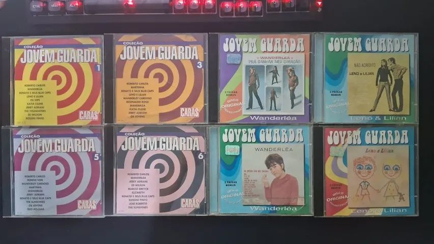 Conjunto CDs antigos Jovem Guarda