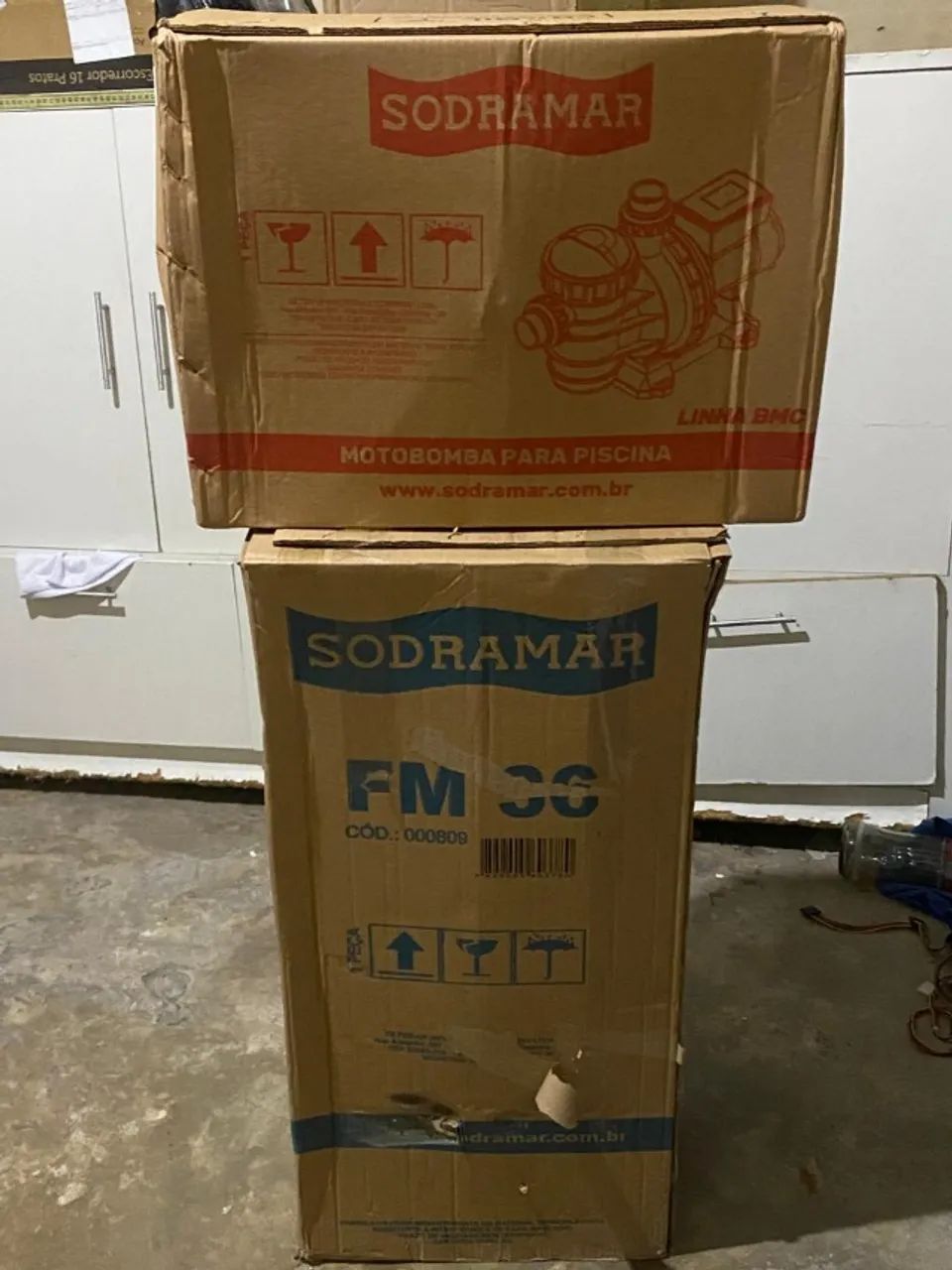 Kit Piscina Sodramar NOVO (Filtro FM-36 + Bomba BMC-33) Nunca Usado