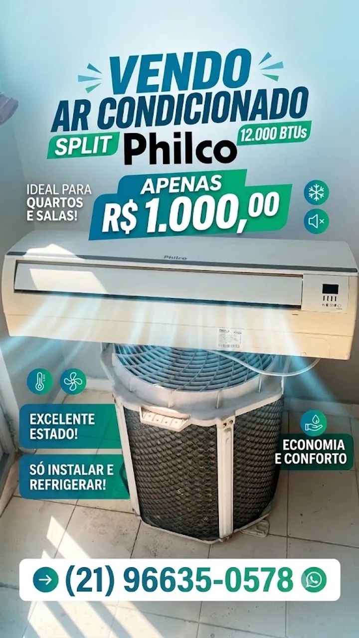 AR CONDICIONADO SPLIT 12.000 BTUS 